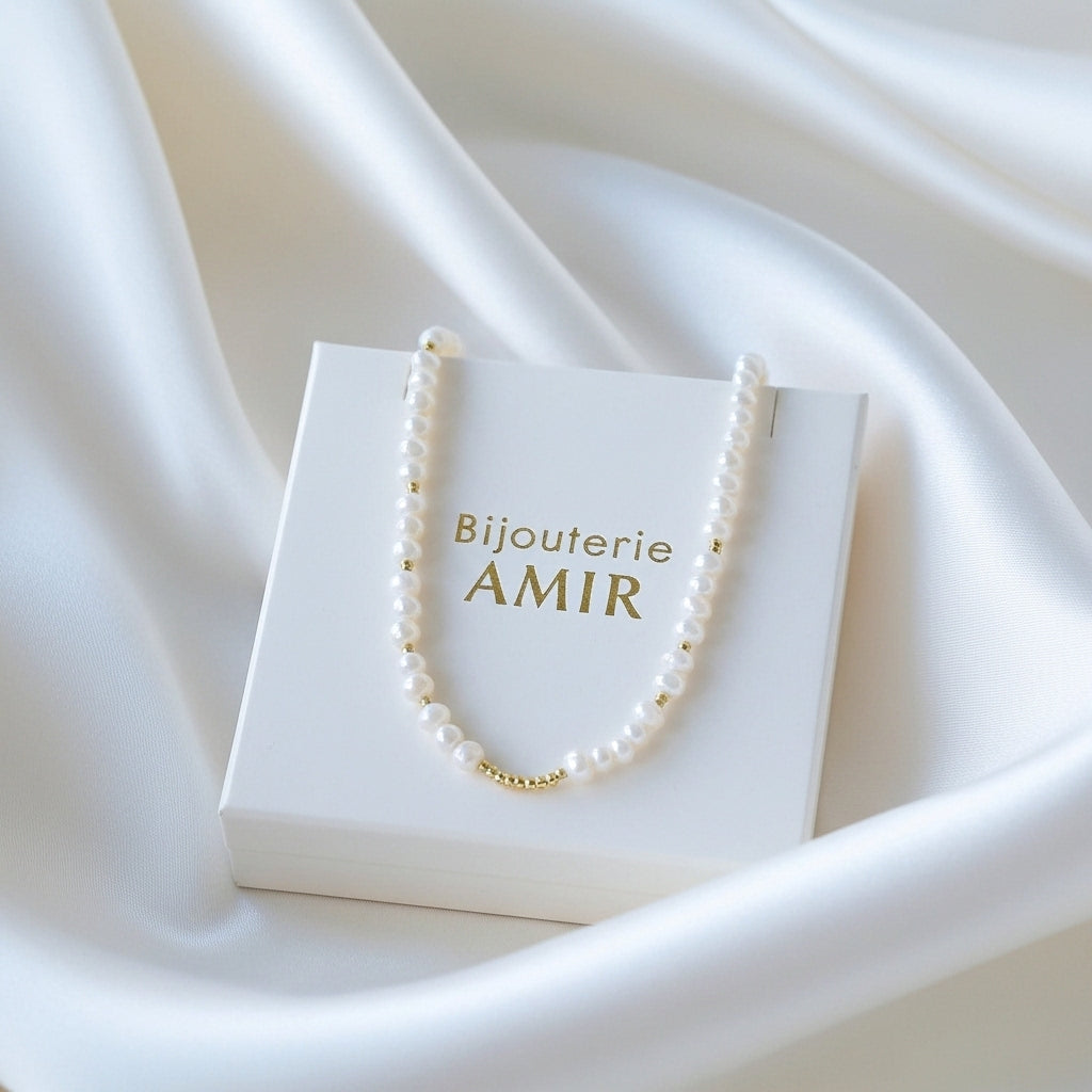 جوهر حر مع لويزة مغربية من ذهب عيار 18