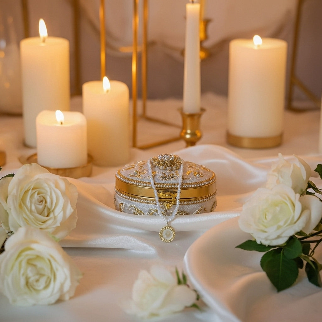 جوهر حر مع لويزة مغربية من ذهب عيار 18